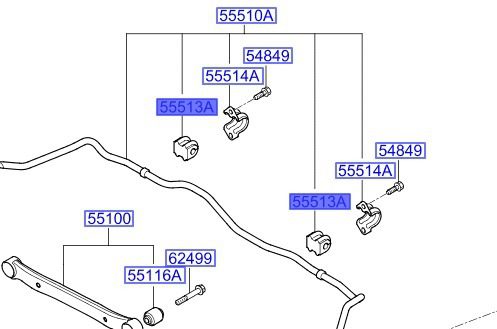 55513-2G000 BUSH-STABLIZER BAR - Image 3