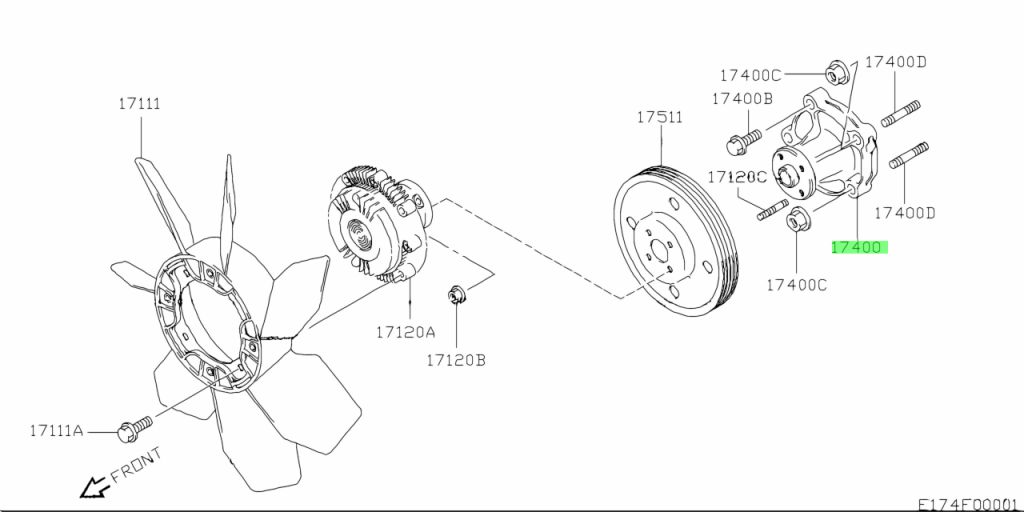 17400-69G00 WATER PUMP - Image 4