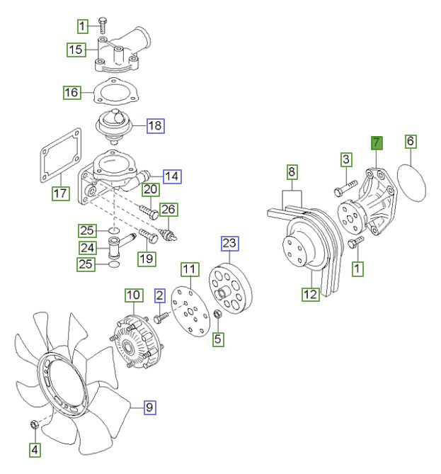 25100-45002 WATER PUMP