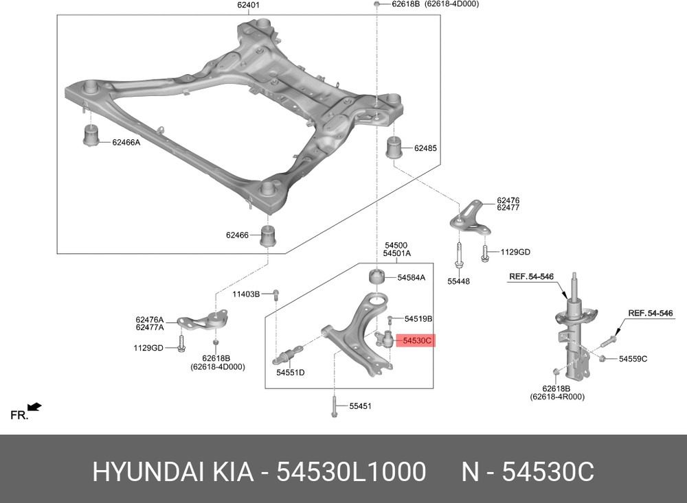 54530-L1000 BALL JOINT - Image 3